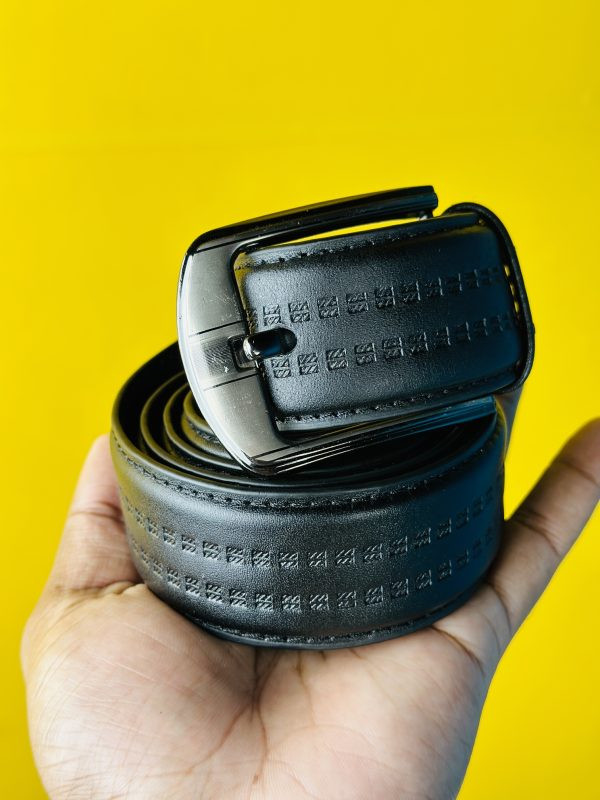 Genuine Leather Belt- Black (GearUp1004)