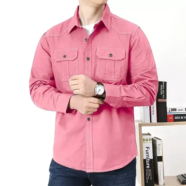 Men's Standard Quality Double Pocket Shirt (Full Sleave)