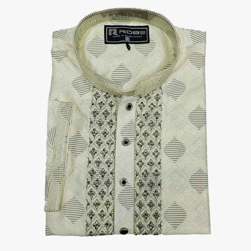 Indian Cotton Gorgeous Karchupi Panjabi