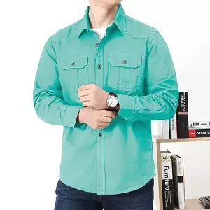 Men's Standard Quality Double Pocket Shirt (Full Sleave)