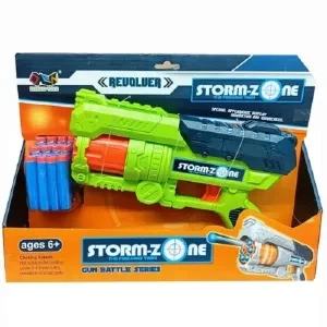 Storm-Zone Toy Gun With 12 Soft Bullets