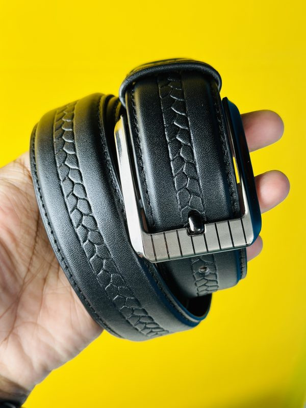 Genuine Leather Belt- Black (GearUp1005)