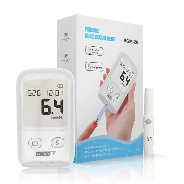 GearUP BGM-20 Diabetes Measuring Machine/ Blood Glucose Meter With 25 Test Strips
